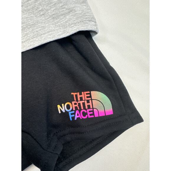 The North Face Summer Set Black Shorts Gray Tshirt Baby Infant 3M - Picture 3 of 9